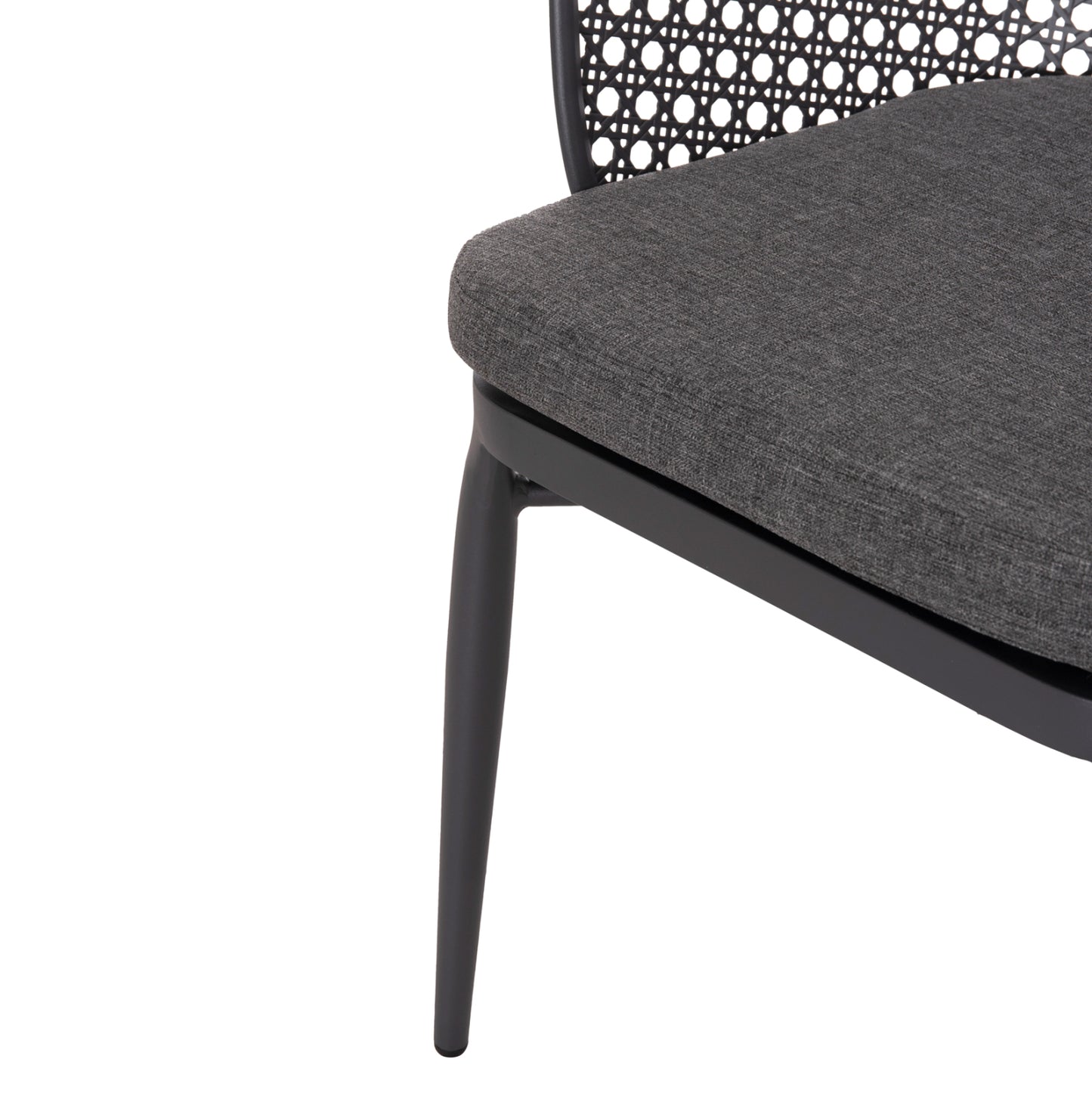 OUTDOOR LOUNGE SET 3PCS OREGO HM21107.01 ALUMINUM & METAL IN DARK GREY COLOR