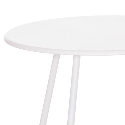 OUTDOOR LOUNGE SET 3PCS OREGO HM21107.02 ALUMINUM & METAL IN WHITE COLOR