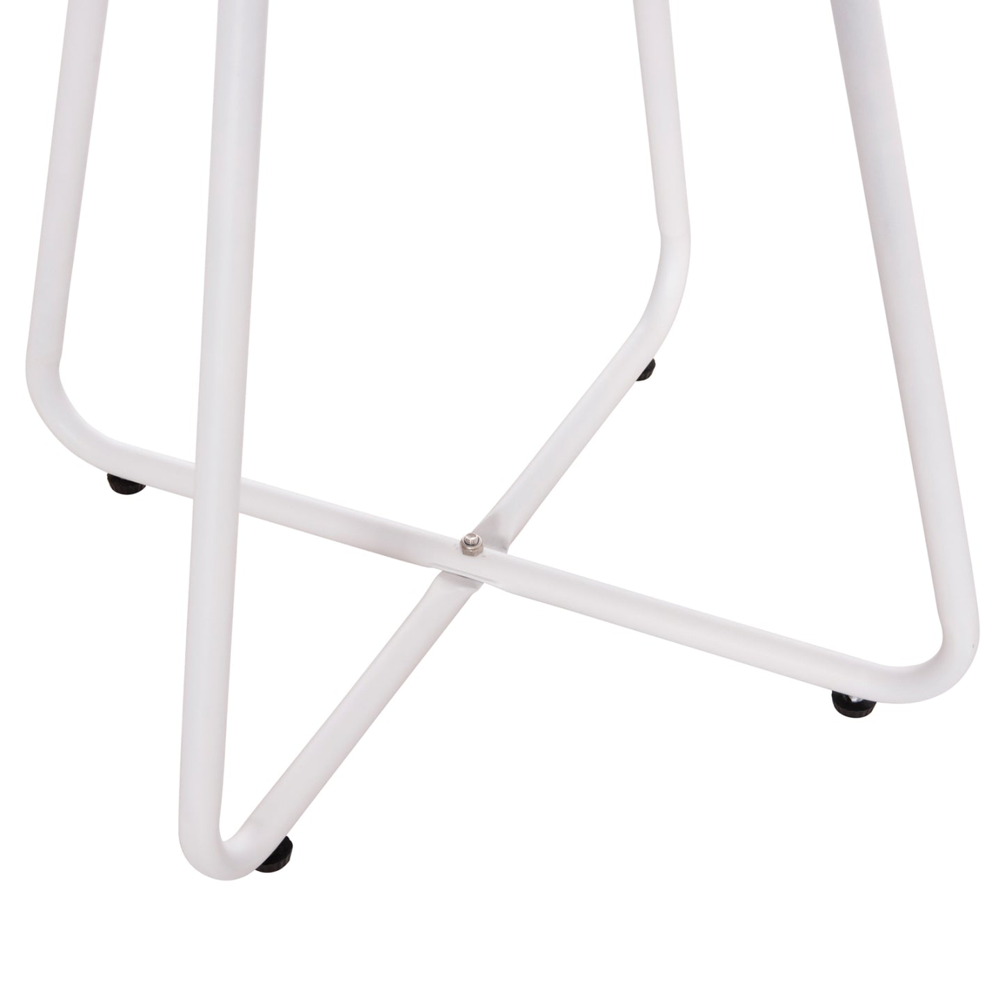 OUTDOOR LOUNGE SET 3PCS OREGO HM21107.02 ALUMINUM & METAL IN WHITE COLOR