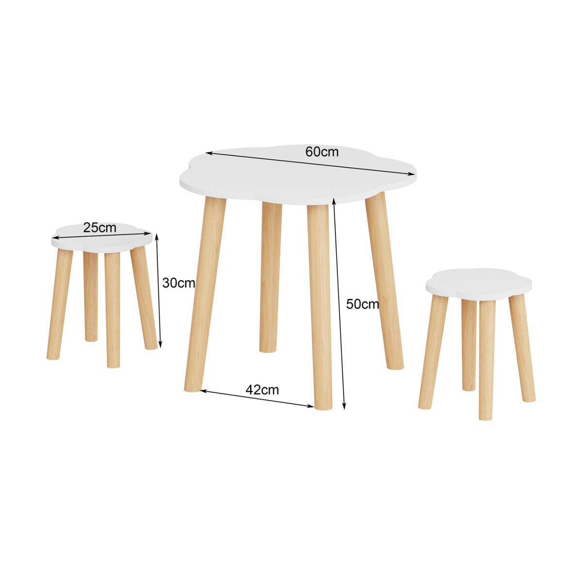 ΣΕΤ ΠΑΙΔΙΚΟ ΤΡΑΠΕΖΙ & 2 ΣΚΑΜΠΟ SNOOPY HM18398.03 MDF & ΣΗΜΥΔΑ-ΛΕΥΚΟ/ΦΥΣΙΚΟ Φ60x50Υεκ