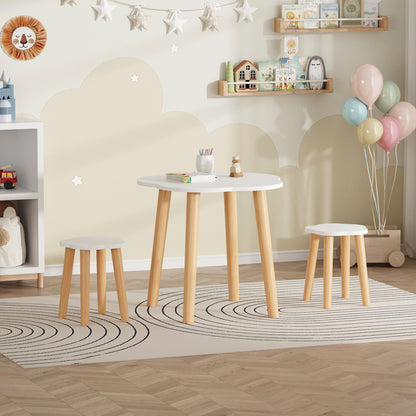 ΣΕΤ ΠΑΙΔΙΚΟ ΤΡΑΠΕΖΙ & 2 ΣΚΑΜΠΟ SNOOPY HM18398.03 MDF & ΣΗΜΥΔΑ-ΛΕΥΚΟ/ΦΥΣΙΚΟ Φ60x50Υεκ