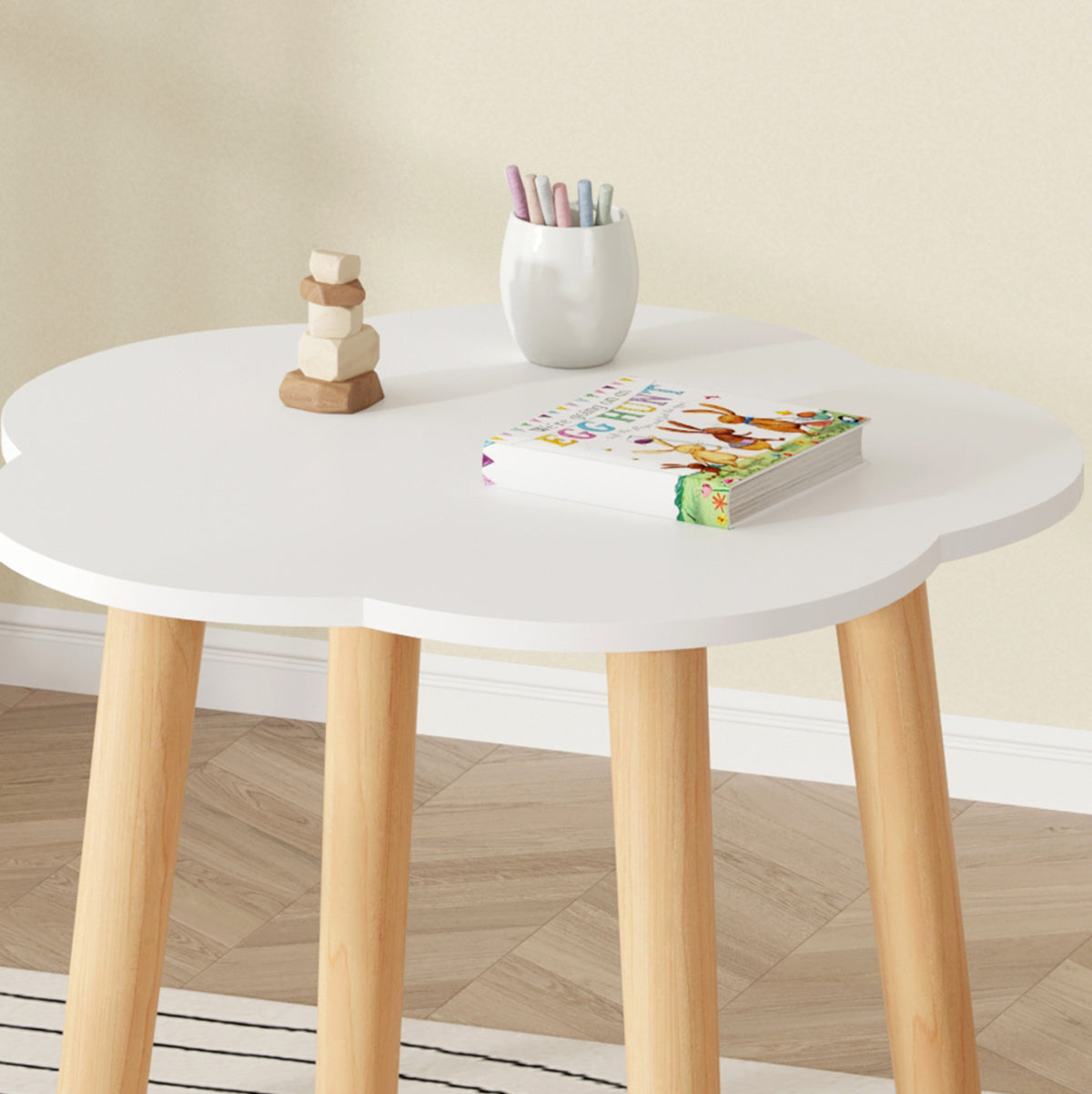 ΣΕΤ ΠΑΙΔΙΚΟ ΤΡΑΠΕΖΙ & 2 ΣΚΑΜΠΟ SNOOPY HM18398.03 MDF & ΣΗΜΥΔΑ-ΛΕΥΚΟ/ΦΥΣΙΚΟ Φ60x50Υεκ