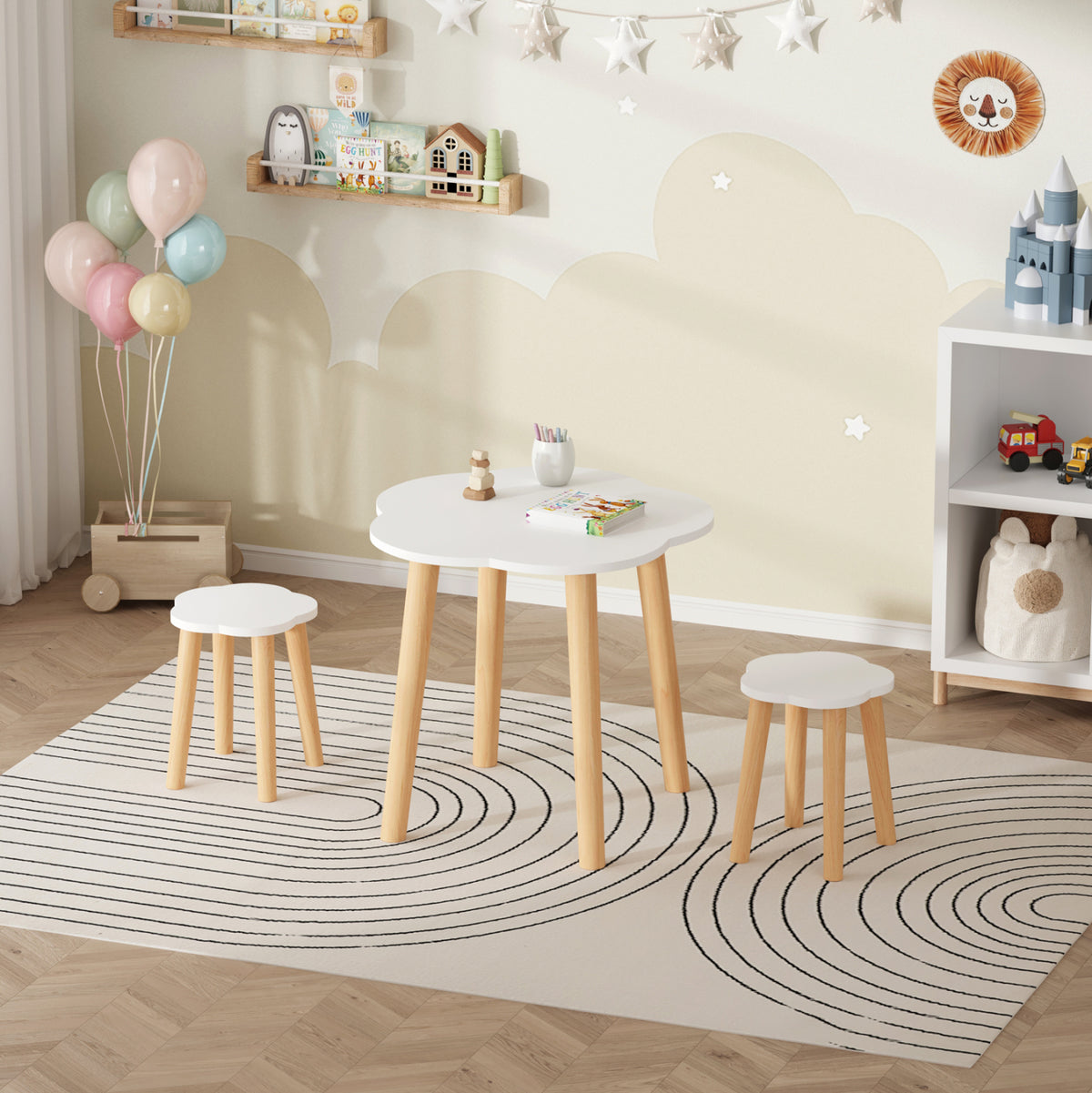 ΣΕΤ ΠΑΙΔΙΚΟ ΤΡΑΠΕΖΙ & 2 ΣΚΑΜΠΟ SNOOPY HM18398.03 MDF & ΣΗΜΥΔΑ-ΛΕΥΚΟ/ΦΥΣΙΚΟ Φ60x50Υεκ