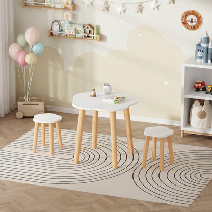 ΣΕΤ ΠΑΙΔΙΚΟ ΤΡΑΠΕΖΙ & 2 ΣΚΑΜΠΟ SNOOPY HM18398.03 MDF & ΣΗΜΥΔΑ-ΛΕΥΚΟ/ΦΥΣΙΚΟ Φ60x50Υεκ