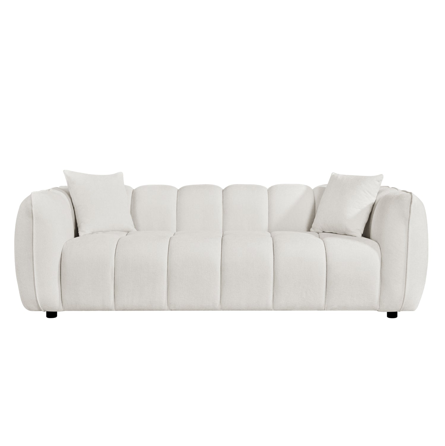 INDOOR LOUNGE SET ARMCHAIRS & 3-SEATER FB910813.02 ECRU FABRIC