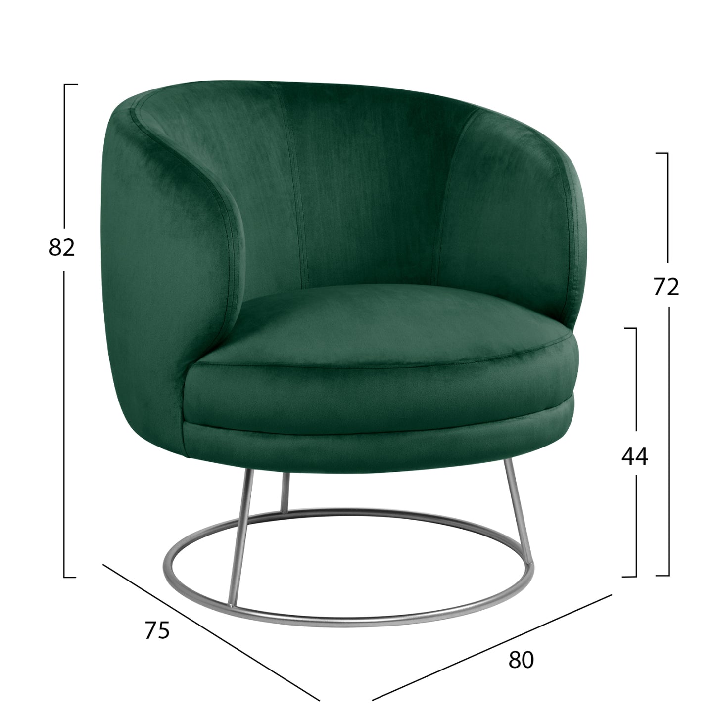 LIVING ROOM 3PCS SET ARIEN HM11051.03 CYPRESS GREEN VELVET-GOLD BASES