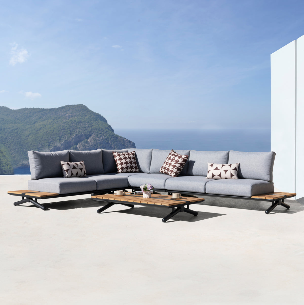 ΣΕΤ ΣΑΛΟΝΙ ΕΞ.ΧΩΡΟΥ 5ΤΜΧ MEILANI HM6190 ΑΛΟΥΜΙΝΙΟ-ΞΥΛΟ ΕΥΚΑΛΥΠΤΟΥ-ΣΧΟΙΝΙ