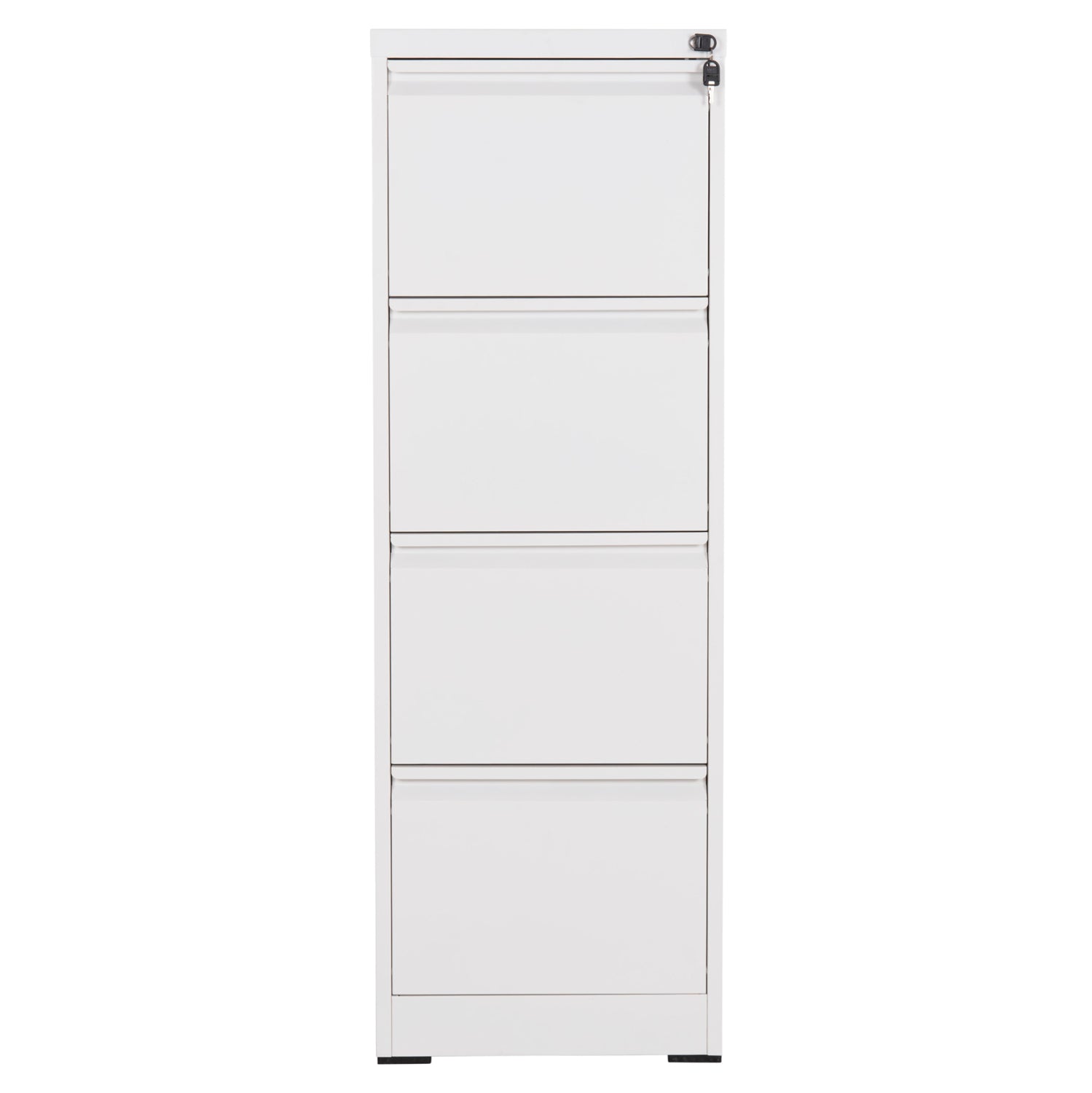 SET 2PCS OFFICE FILING CABINETS SIDER HM10995.02 WHITE METAL