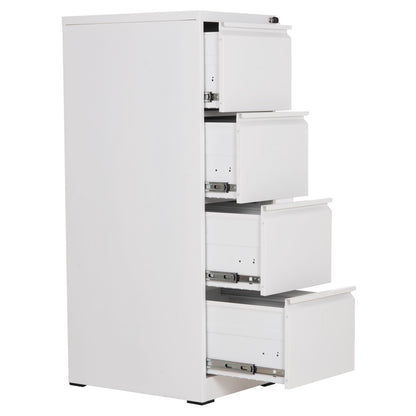 SET 2PCS OFFICE FILING CABINETS SIDER HM10995.02 WHITE METAL