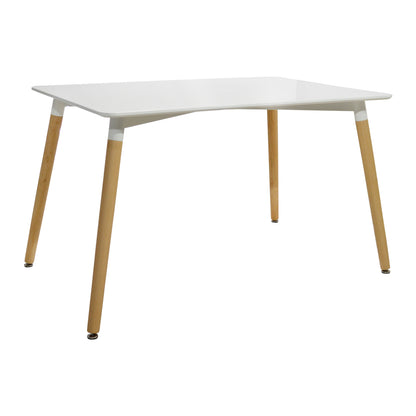 Set dining table 5 pieces Table minimal 120x80x73 cm- Twist red HM10080.04