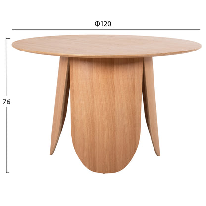 DINING SET 5PCS HM11971 TABLE DENTY & 4 CHAIRS DELF(OAK-BLACK)