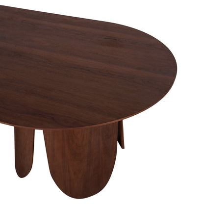 DINING SET 7PCS HM11966 TABLE OVAL DENTY & 6 CHAIRS VELP