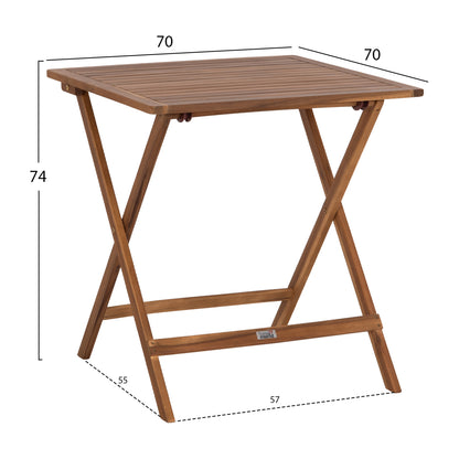 OUTDOOR DINING SET 3PCS SOUL HM10984.02 ACACIA WOOD--ECRU TEXTILENE