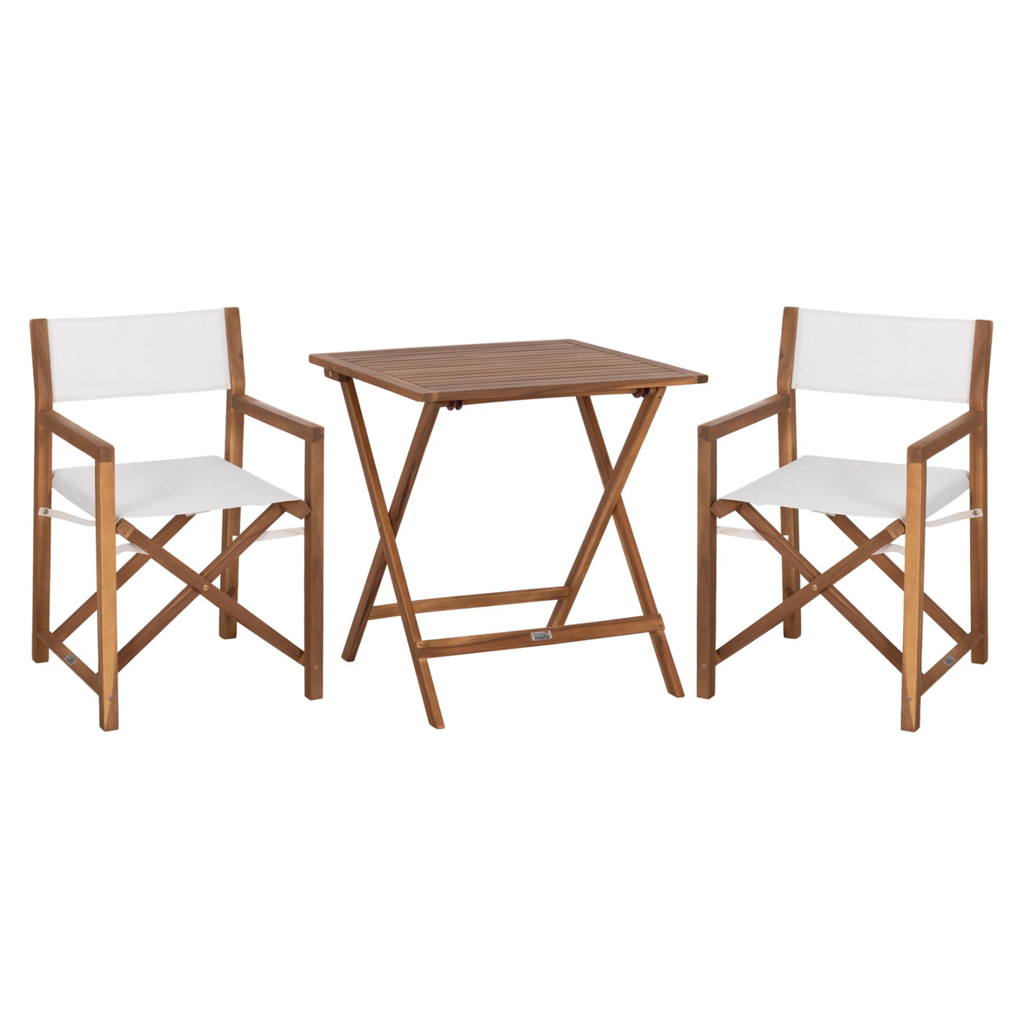OUTDOOR DINING SET 3PCS SOUL HM10984.02 ACACIA WOOD--ECRU TEXTILENE