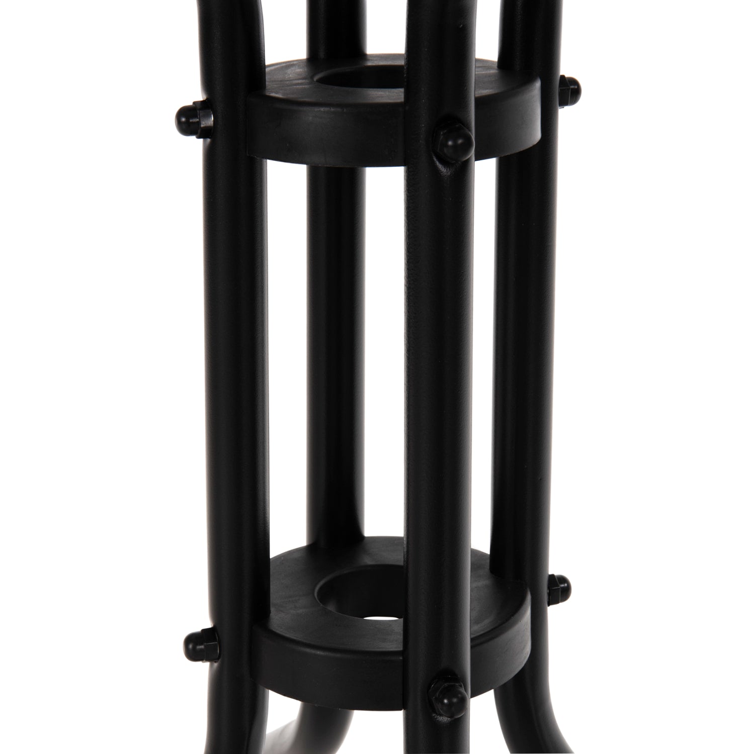 OUTDOOR DINING SET 3PCS LAURA HM10468.03 METAL & ALUM. CHAIRS & TABLE--BLACK
