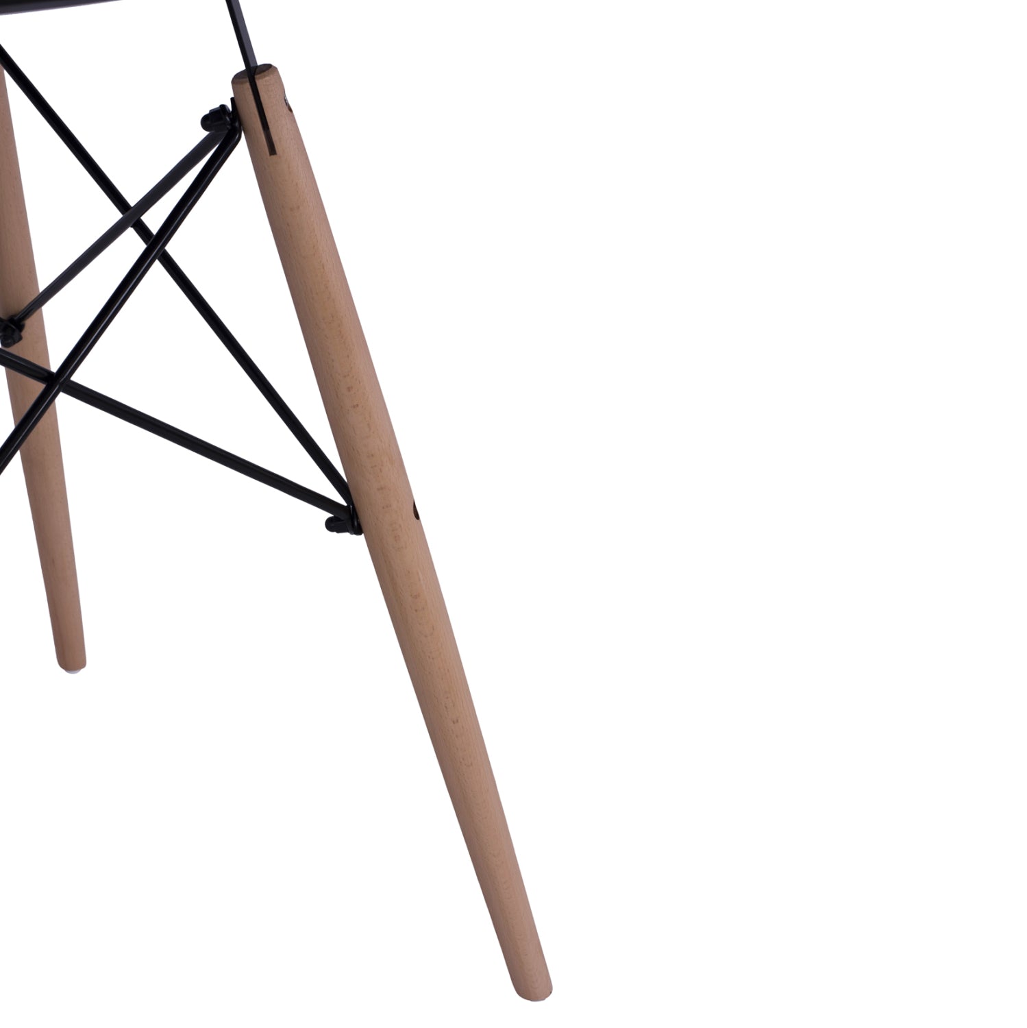 DINING SET 3PCS TWIST HM21371 ROUND TABLE Φ60 & 2 DINING CHAIRS IN BLACK COLOR