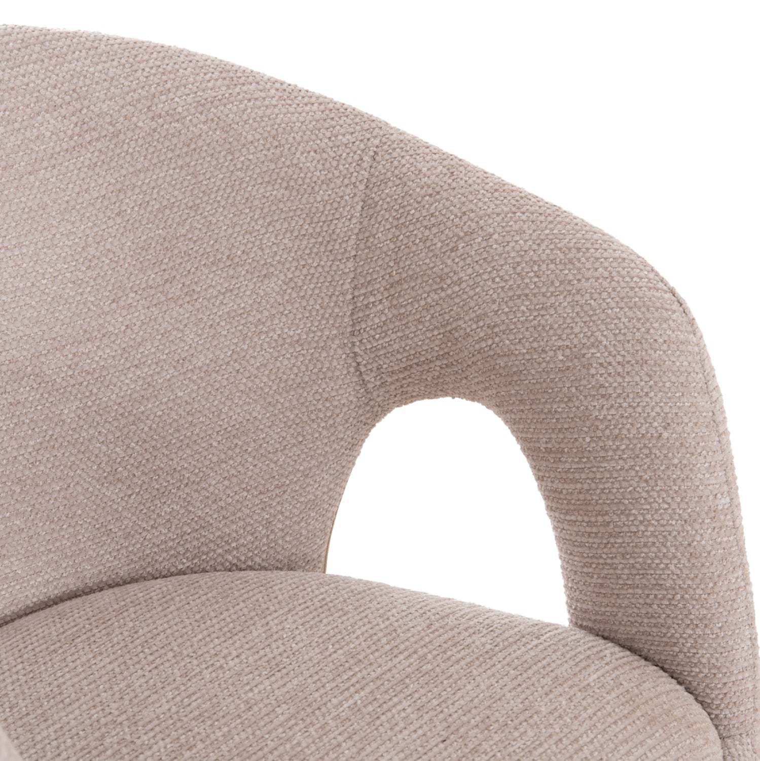 DINING SET 5PCS EXTENDABLE CORNEL HM12105.02 MDF--FABRIC IN BEIGE