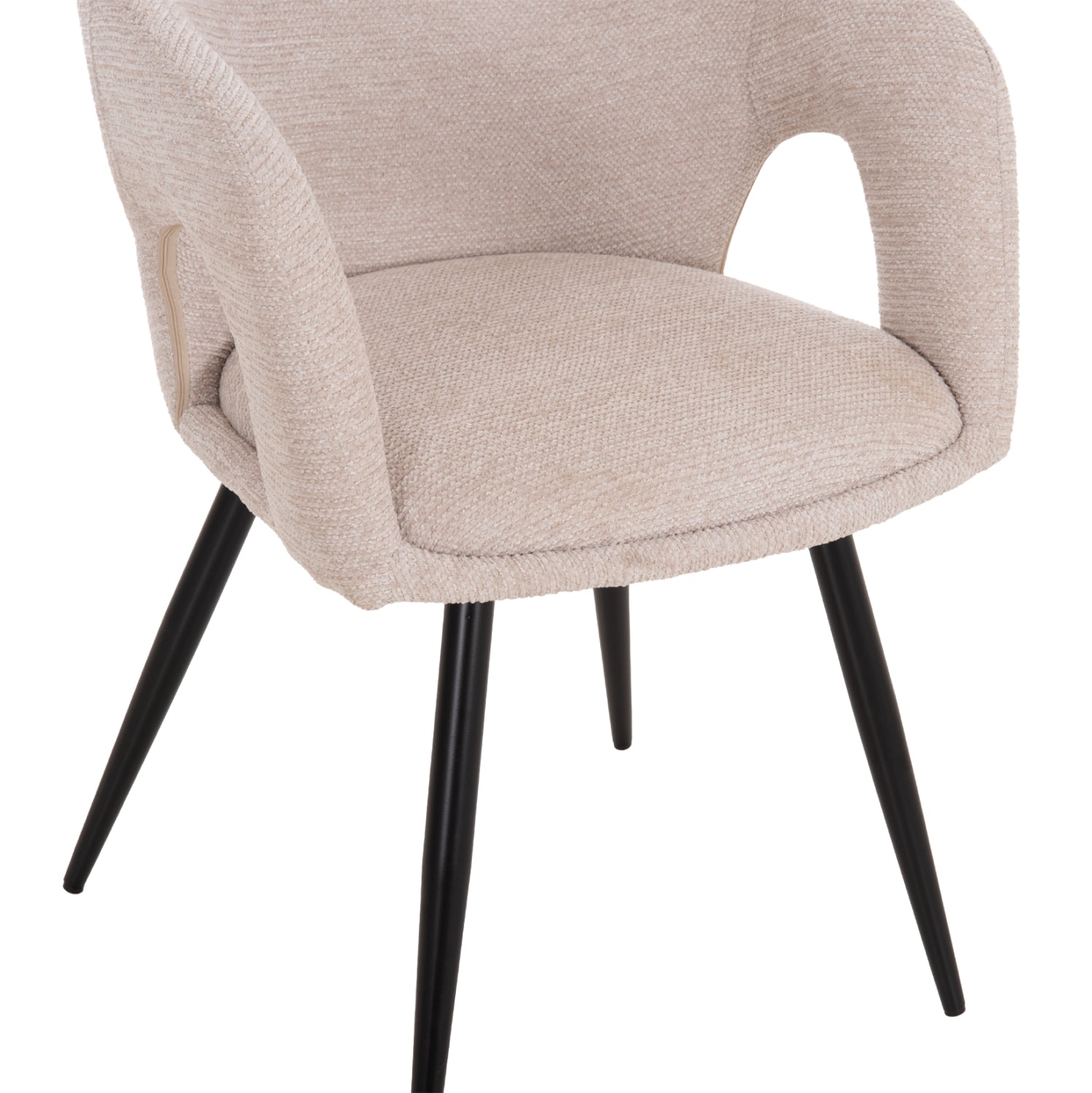 DINING SET 5PCS EXTENDABLE CORNEL HM12105.02 MDF--FABRIC IN BEIGE
