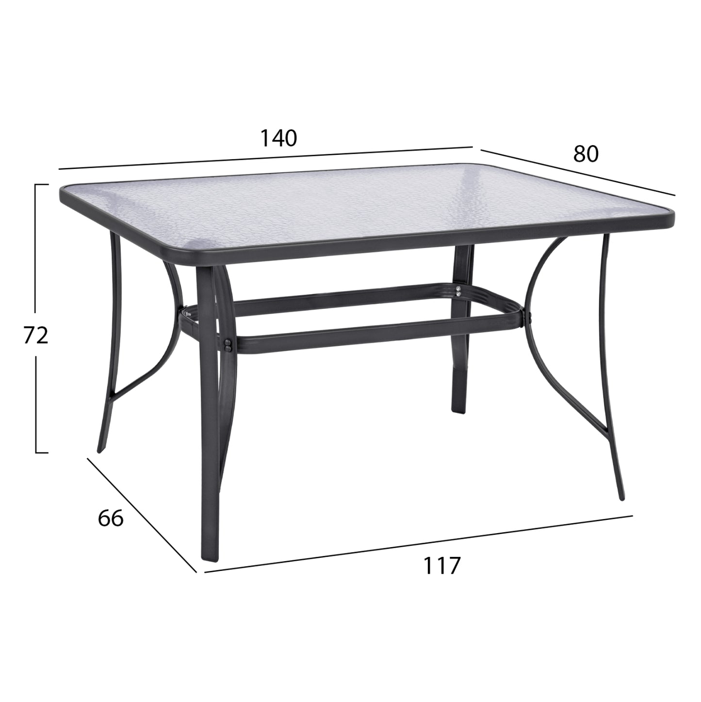 OUTDOOR DINING SET 5PCS BRUNO HM10874.02 METAL & WICKER IN GREY