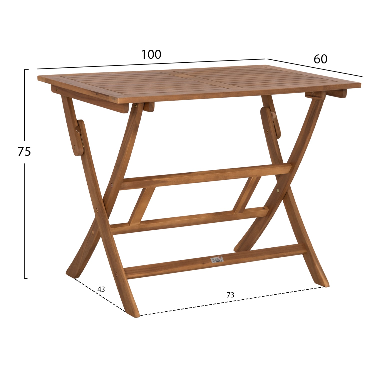 OUTDOOR DINING SET 5PCS SOUL HM10986.02 ACACIA WOOD--ECRU TEXTILENE