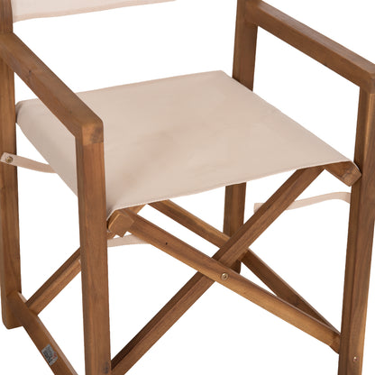 OUTDOOR DINING SET 5PCS SOUL HM10987.04 ACACIA WOOD--BEIGE TEXTILENE