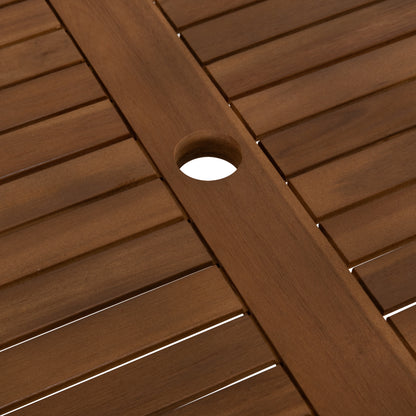 OUTDOOR DINING SET 5PCS SOUL HM10987.04 ACACIA WOOD--BEIGE TEXTILENE