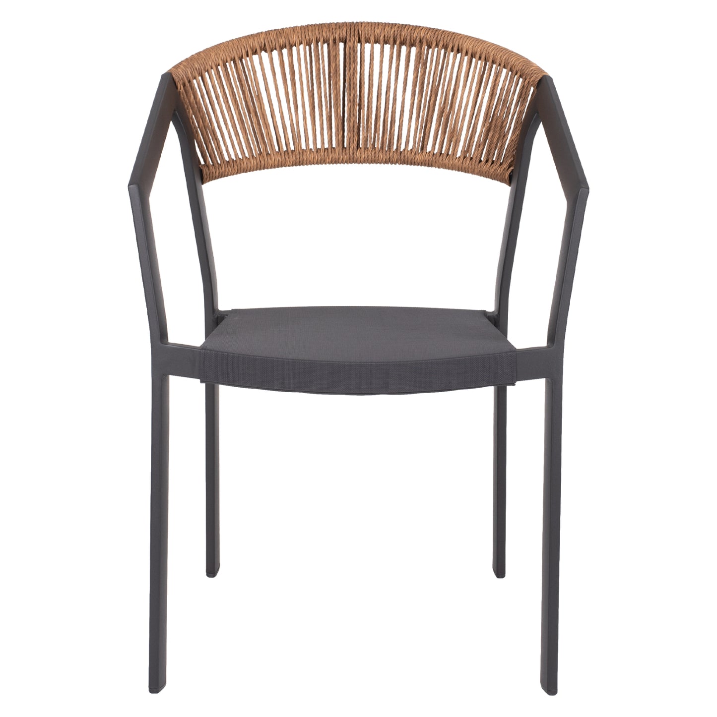 OUTDOOR DINING SET 5PCS TABER HM10832.01 ALUMINUM CHAIRS & TABLE--POLYWOOD--GREY