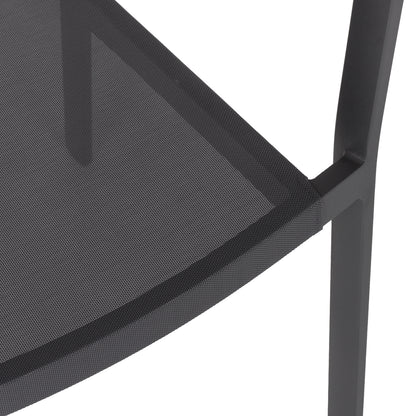 OUTDOOR DINING SET 5PCS TABER HM10832.01 ALUMINUM CHAIRS & TABLE--POLYWOOD--GREY