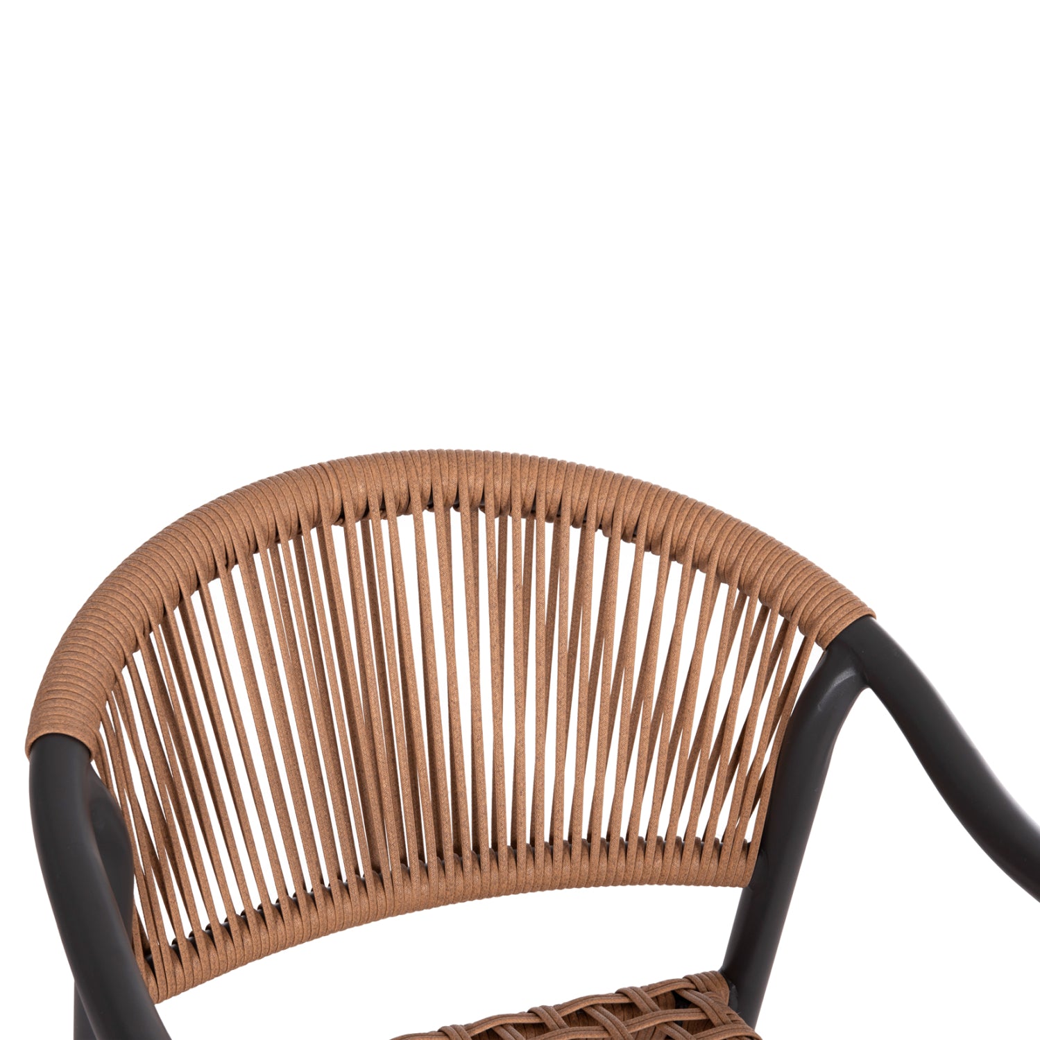 OUTDOOR DINING SET 5PCS KERLY HM10833.10 DARK GREY ALUMINUM--POLYWOOD--P.E.RATTAN BEIGE