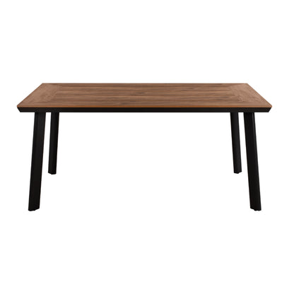 OUTDOOR DINING SET 5PCS KERLY HM10833.10 DARK GREY ALUMINUM--POLYWOOD--P.E.RATTAN BEIGE