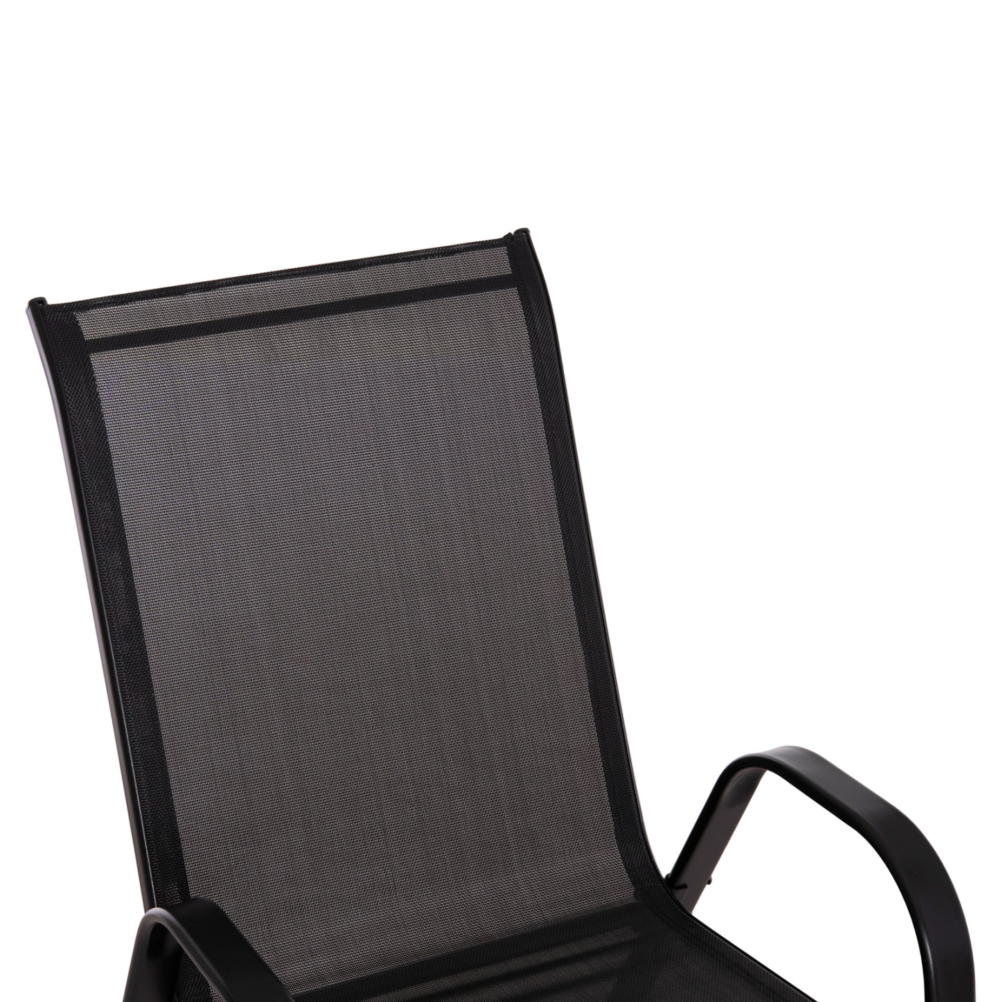 OUTDOOR DINING SET 5PCS BRUNO HM10894.03 METAL & TEXTILENE-- BLACK