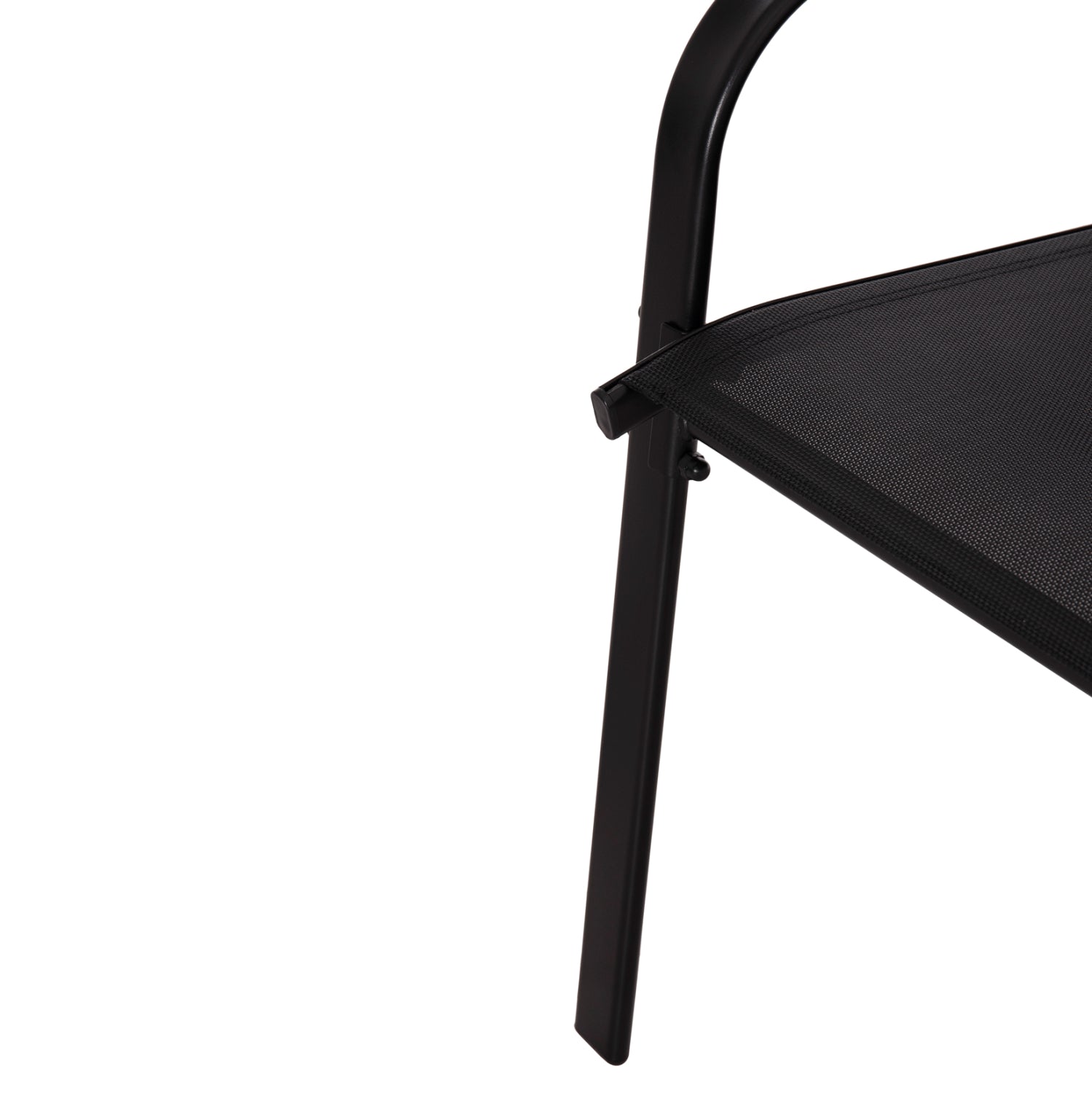 OUTDOOR DINING SET 5PCS BRUNO HM10894.03 METAL & TEXTILENE-- BLACK