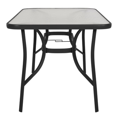 OUTDOOR DINING SET 5PCS BRUNO HM10894.03 METAL & TEXTILENE-- BLACK