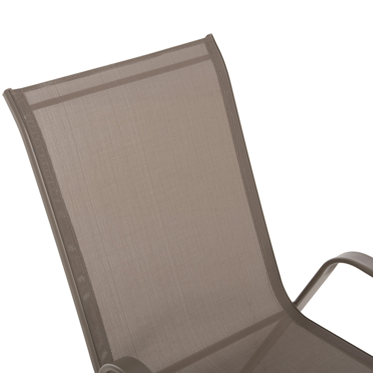 OUTDOOR DINING SET ADAM HM10897.04 TABLE 110x60cm & 4 ARMCHAIRS--CHAMPAGNE COLOR