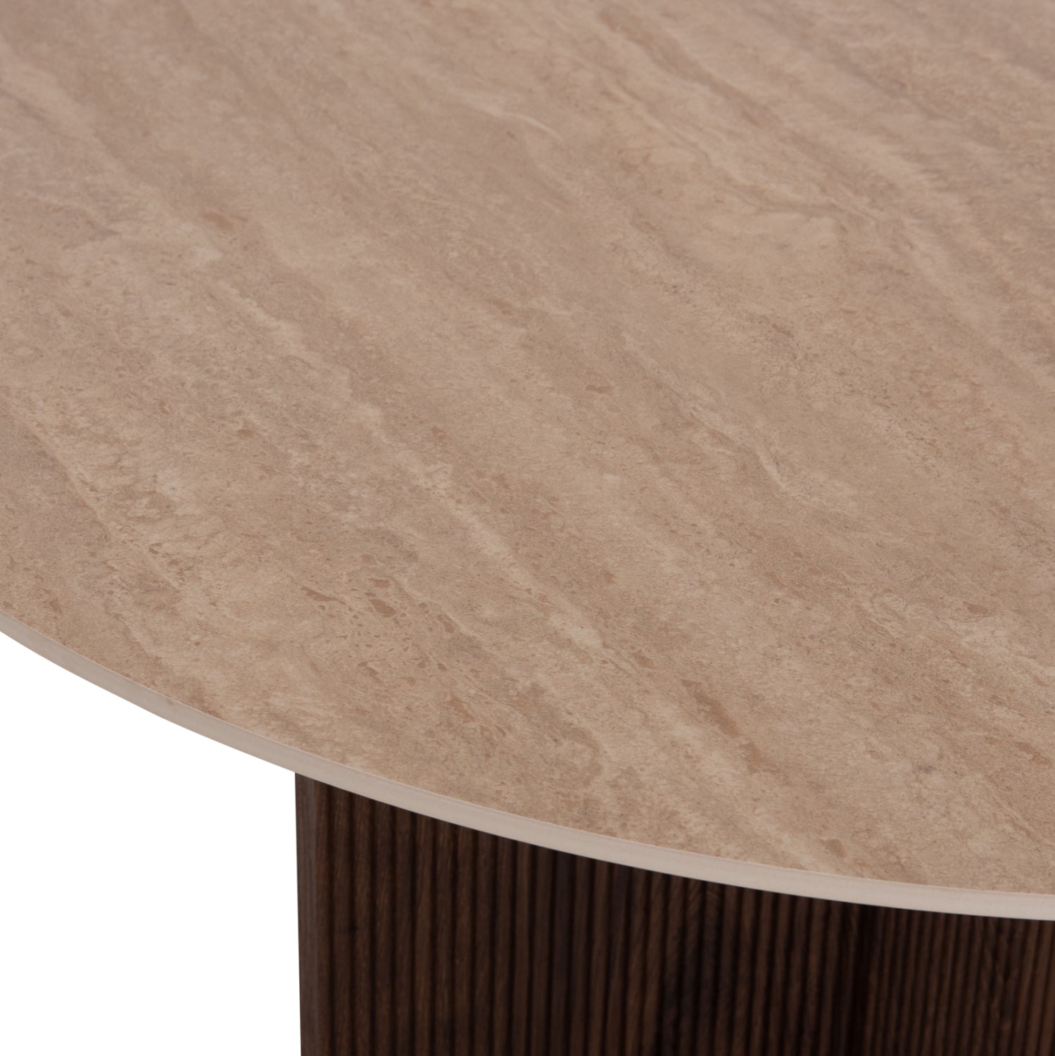 DINING SET 5PCS SKY HM10945.03 CERAMIC TOP--FABRIC IN TAUPE & BLACK METAL LEGS