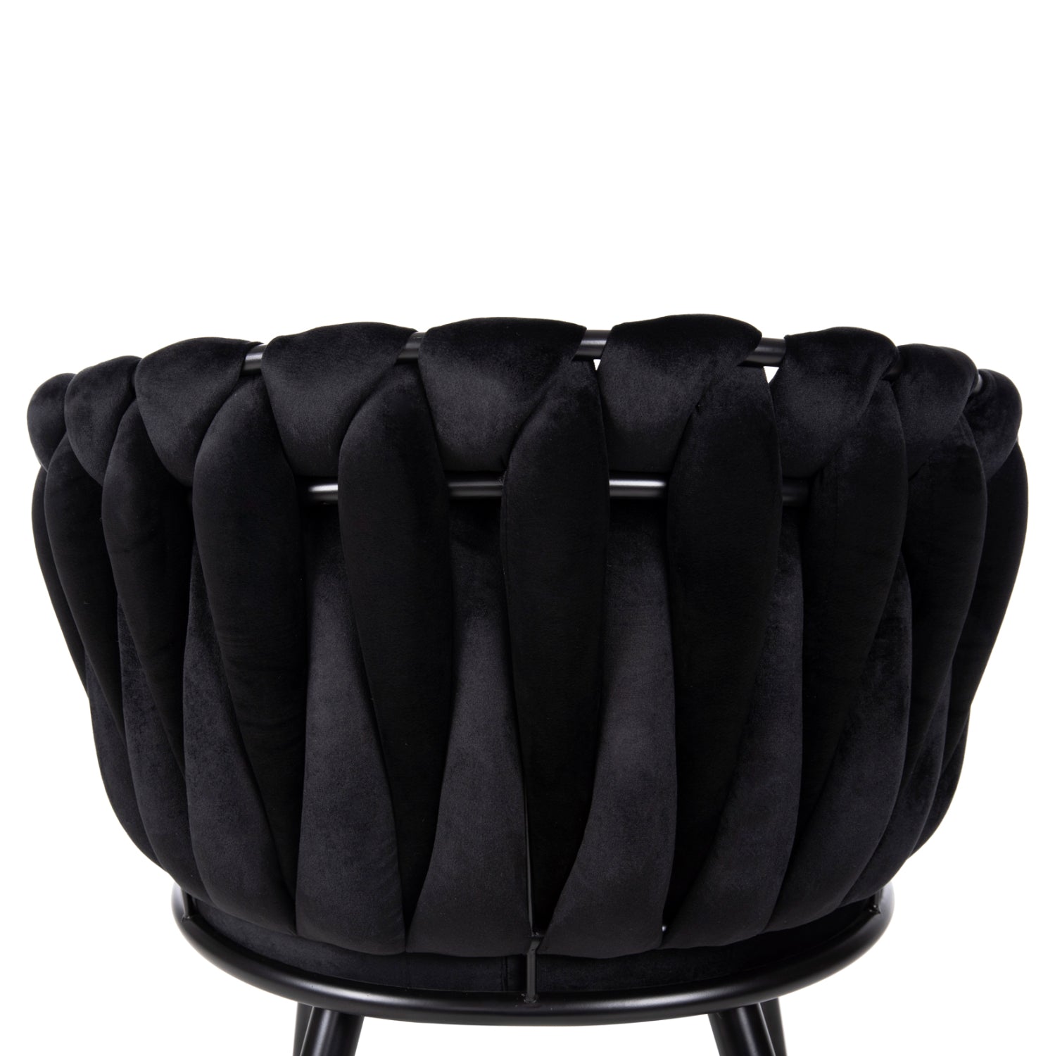 DINING SET 5PCS RAVEN HM12116.03 CERAMIC TOP BLACK MARBLE--BLACK VELVET