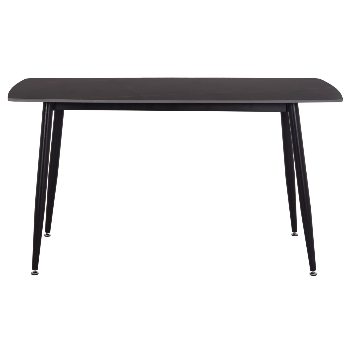 DINING SET 5PCS RAVEN HM12116.03 CERAMIC TOP BLACK MARBLE--BLACK VELVET