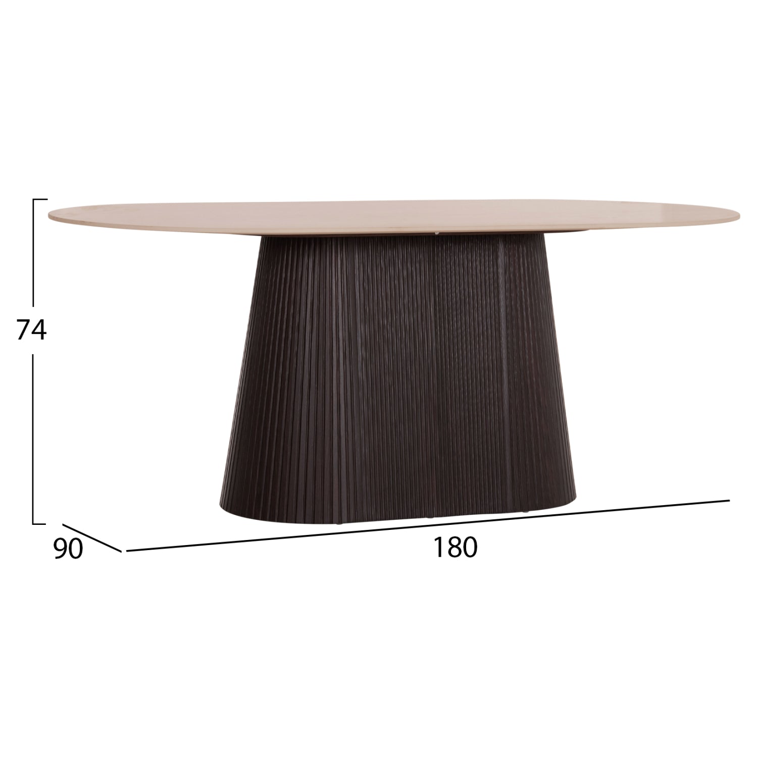DINING SET 5PCS CATER HM12118.01 OVAL CERAMIC TOP--GREY VELVET