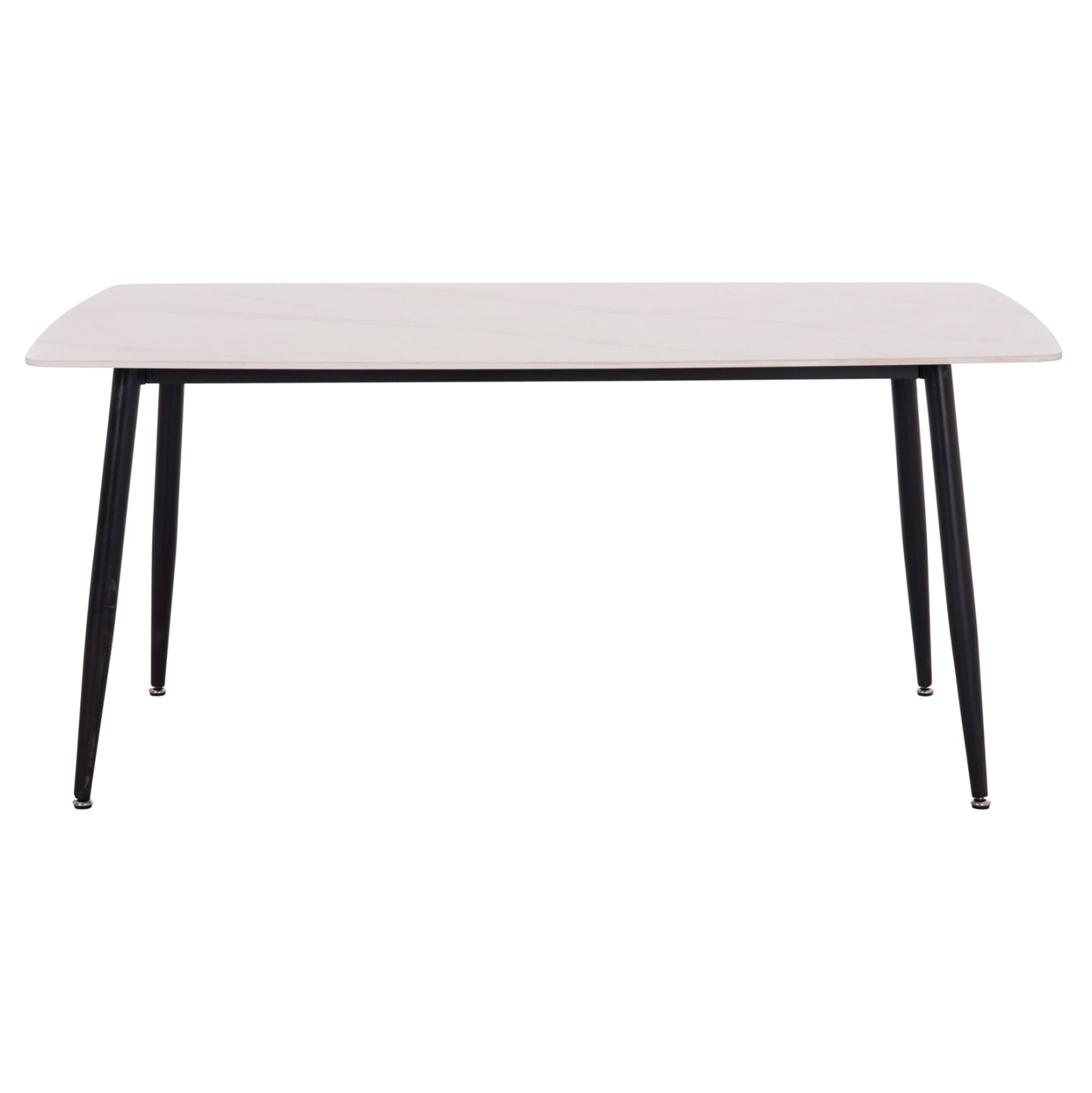 DINING SET 5PCS RAVEN HM12121.01 CERAMIC TOP WHITE MARBLE--TURQUOISE VELVET