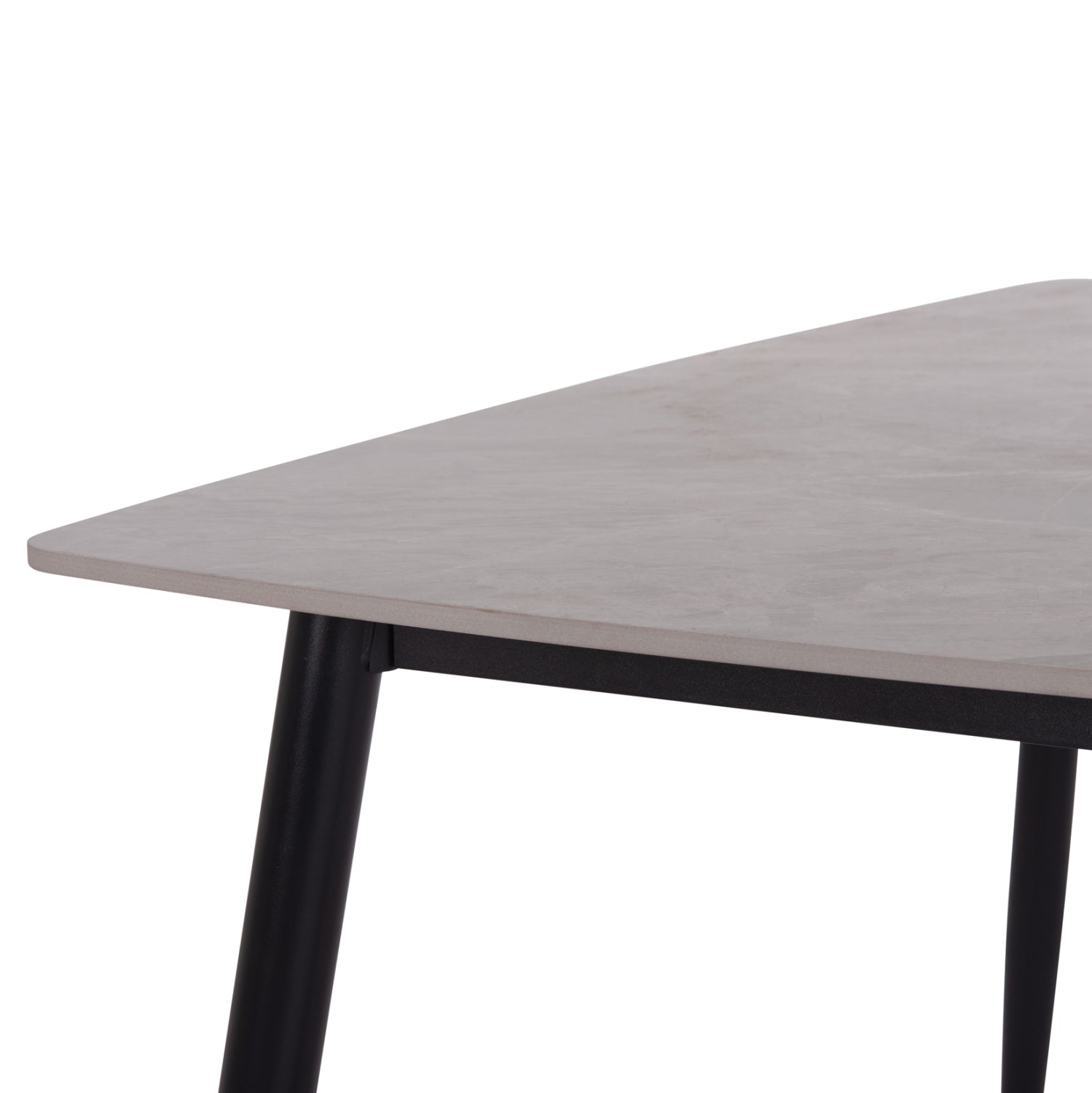DINING SET 5PCS RAVEN HM21068.03 CERAMIC TOP GREY MARBLE--GREY FABRIC