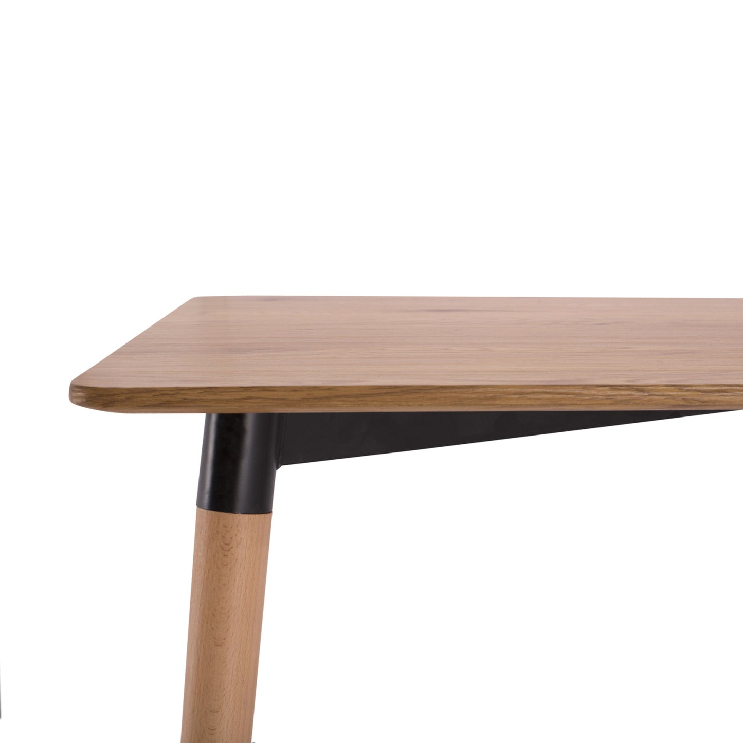 DINING SET 5PCS LUCIEN HM21183 MDF TOP & BEECH WOOD IN NATURAL COLOR