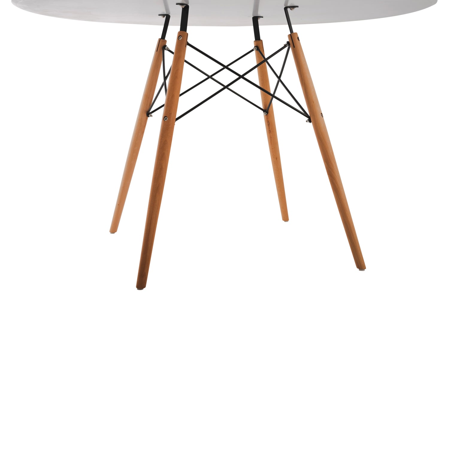 DINING SET 5PCS MAGGIE HM21186 MDF TOP & POLYPROPYLENE IN WHITE COLOR