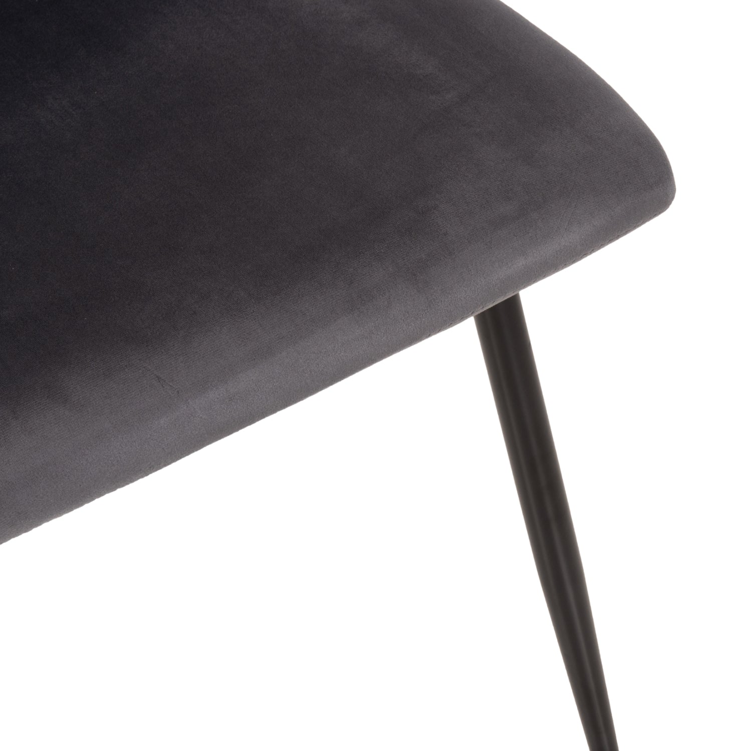 DINING SET 5PCS LATRELL ΗΜ21192 CERAMIC TOP TABLE--GREY VELVET CHAIRS