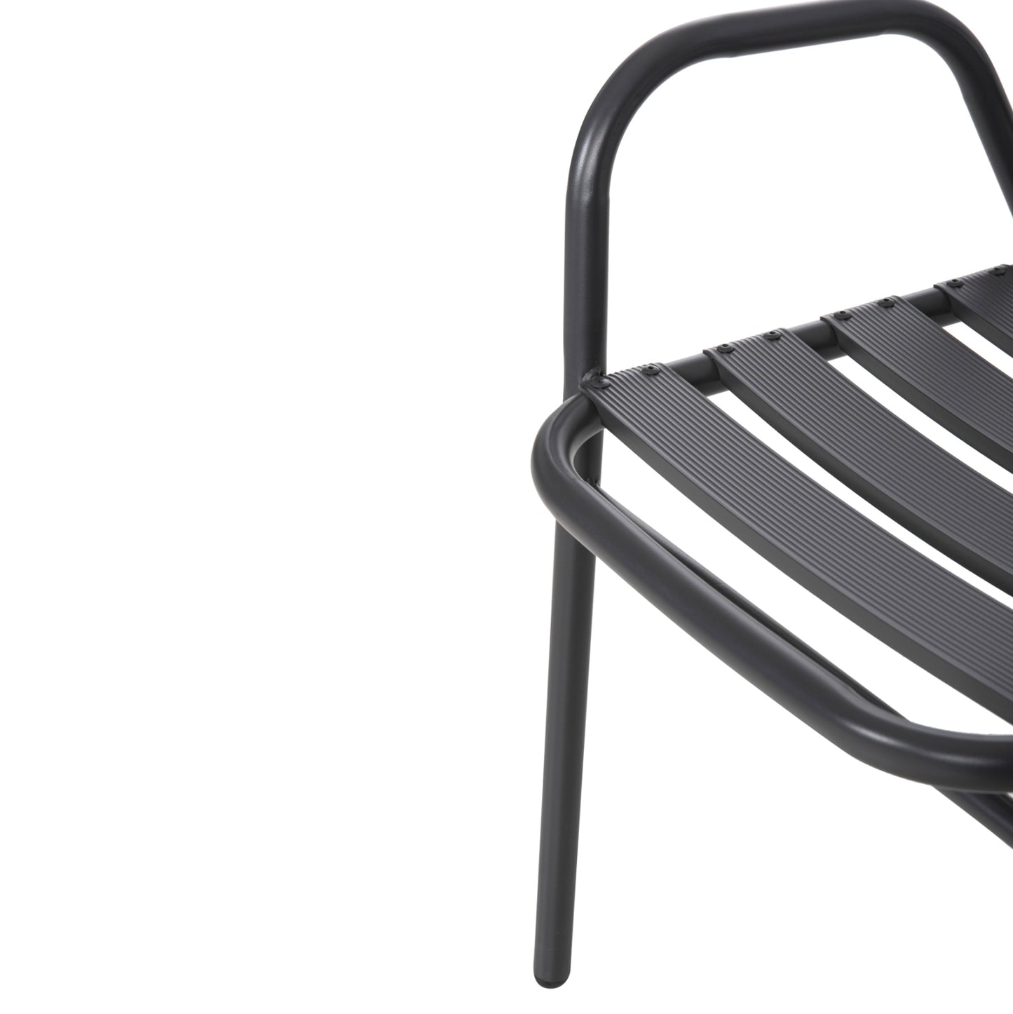 OUTDOOR DINING SET 5PCS ADAM HM21219 METAL CHAIRS & TABLE 110x60 GREY