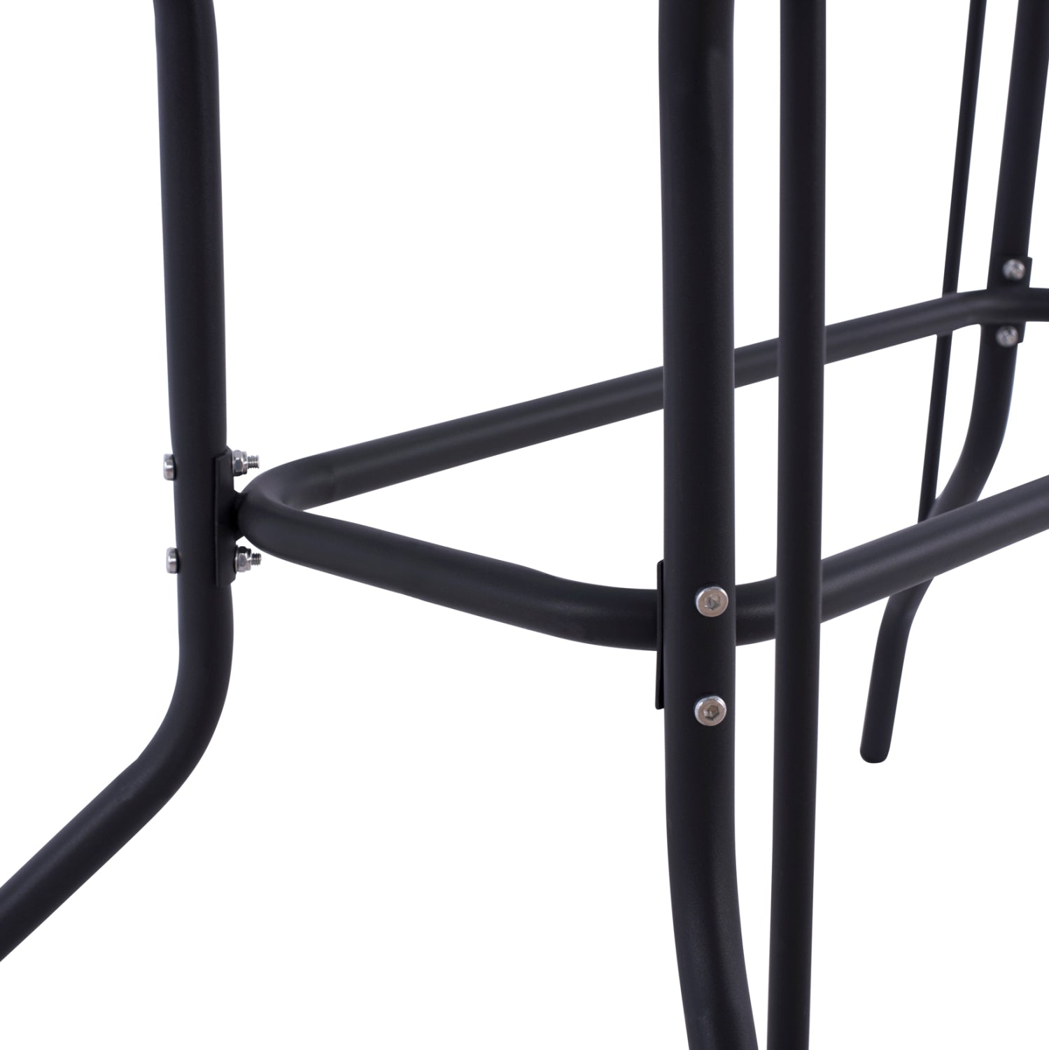 OUTDOOR DINING SET 5PCS SWIFTER HM21222 METAL CHAIRS & TABLE 110x60 GREY
