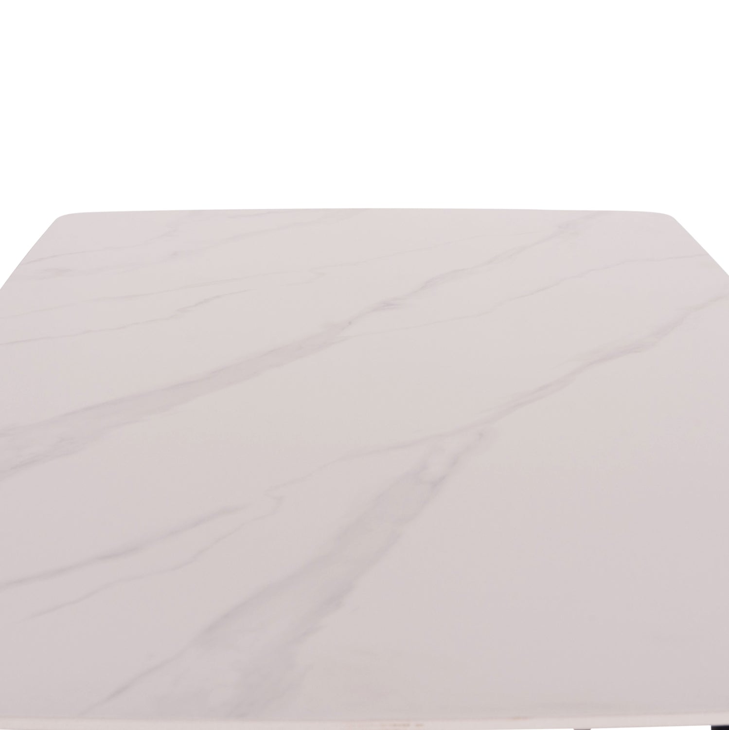 DINING SET 5PCS RAVEN HM21265.01 CERAMIC TOP WHITE MARBLE--VELVET IN CYPRESS GREEN