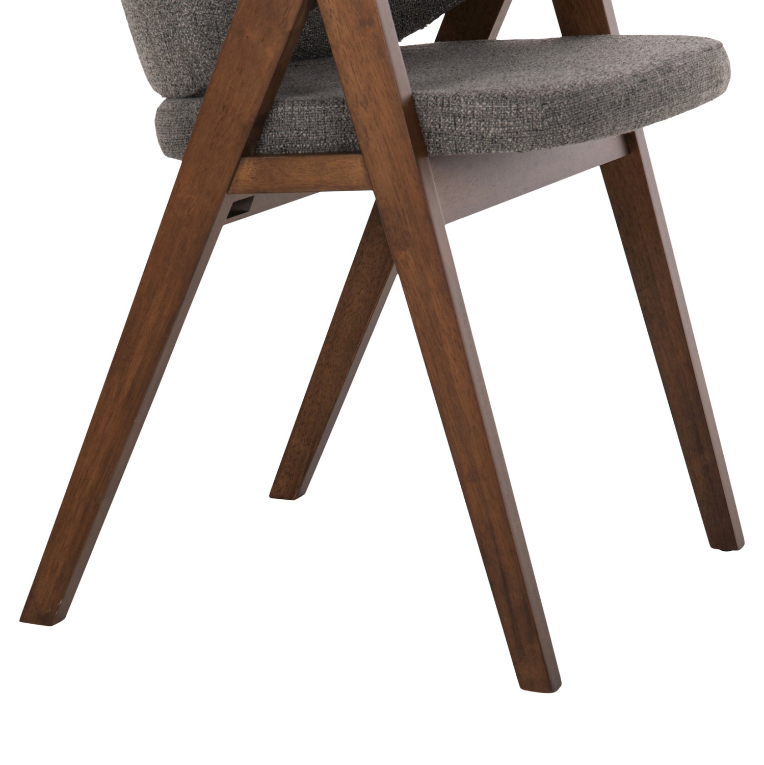 DINING SET 5PCS HANA HM21340.02 SQUARE TABLE MADE OF MDF--CHAIRS MADE OF RUBBERWOOD & FABRIC