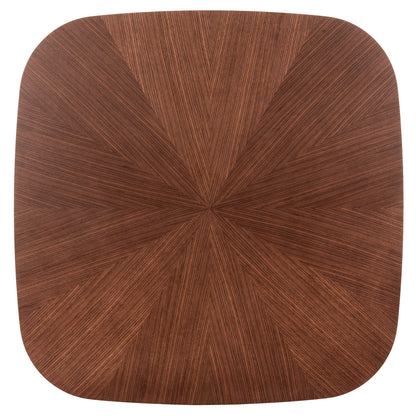 DINING SET 5PCS HANA HM21340.02 SQUARE TABLE MADE OF MDF--CHAIRS MADE OF RUBBERWOOD & FABRIC