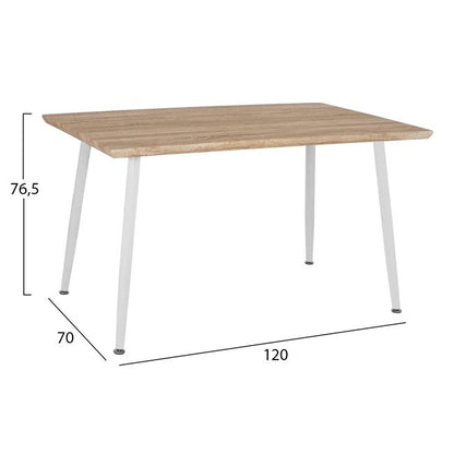 Set Dining Table 5 pieces HM10349.02 Table 120x70x76,5 cm  & Chairs Twist