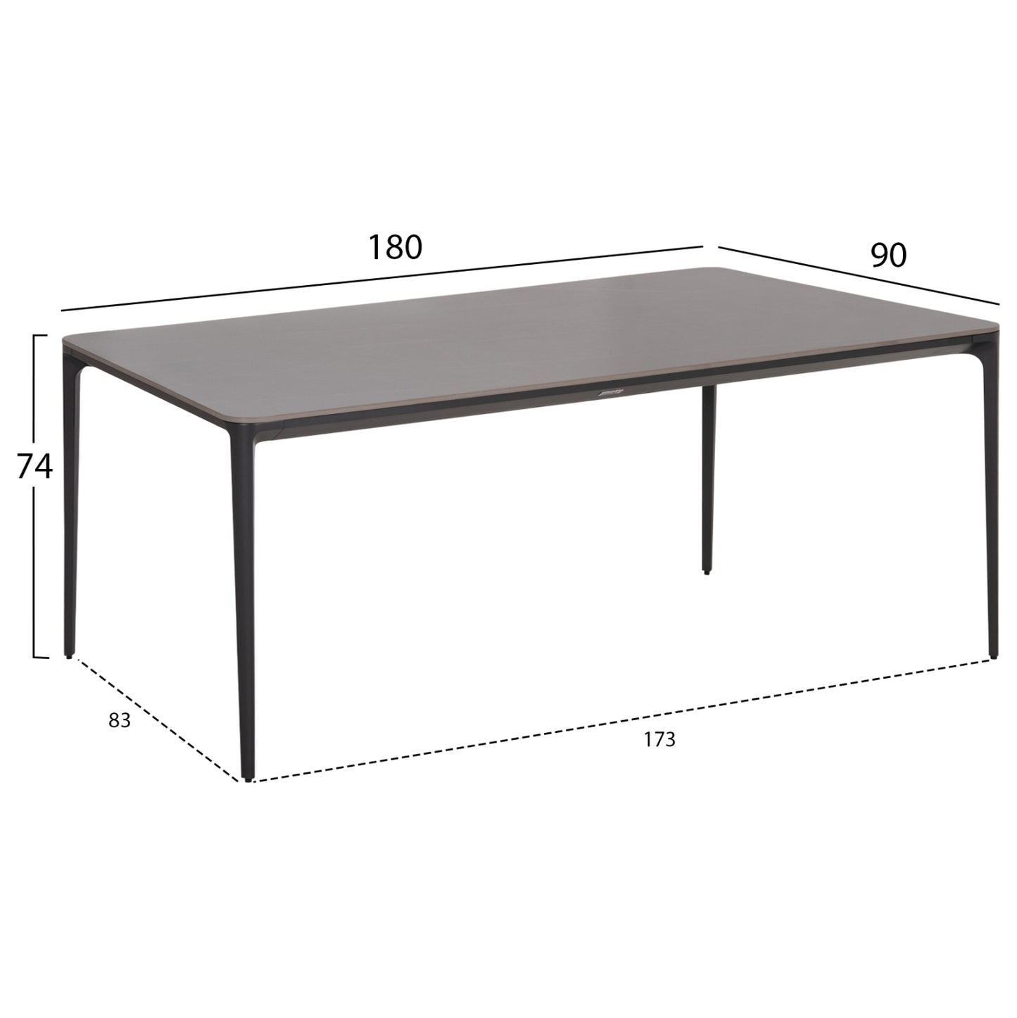 OUTDOOR DINING SET 7PCS VICTUS HM10862.01 GREY ALUMINUM-SINTERED STONE-OLEFIN--WICKER